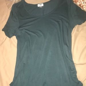 Teal, shirt sleeved top